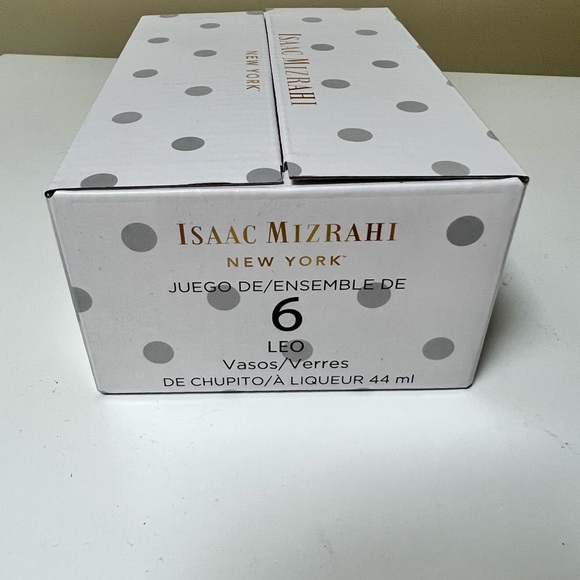 Isaac Mizrahi NIB Leo shot glasses. Set of 6. Adorable! - Picture 5 of 8